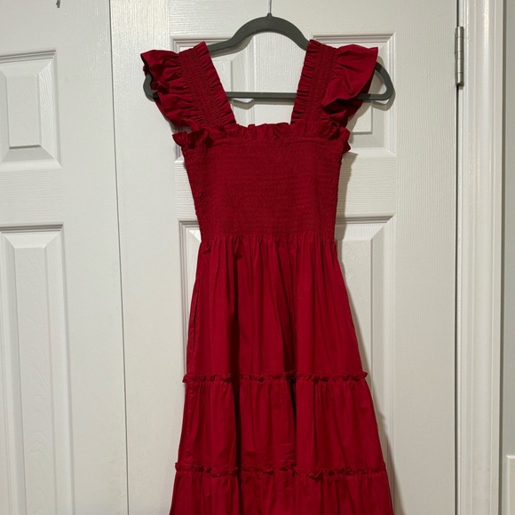 Hill House Home Ellie Nap Dress Victorian Red cotton - Picture 3 of 5